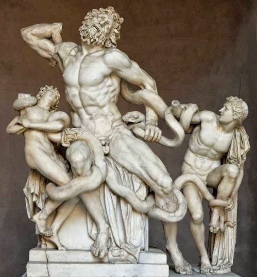 Figure 3. The sculpture of Laocoön and his two son's.