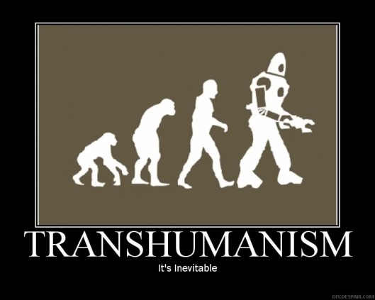 Figure 1. I think this image for the simplistic nature it is, says a lot about this subject and clearly denotes a kind of timeline approach to the basic Transhumanist ideologies.