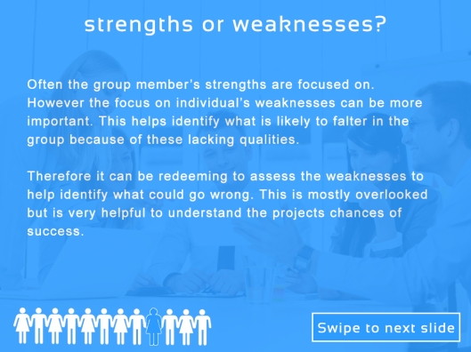 9 strengths and weaknesses
