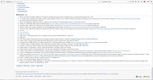 Figure 2. The footnotes from a Wikipedia page